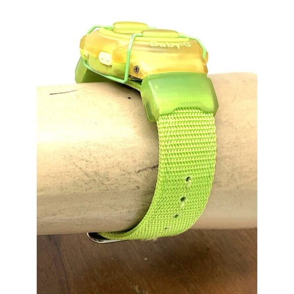 Casio Women's Watch Baby-G BG-301 Quartz Digital Yellow Green Vintage 1455 39mm - Picture 12 of 14